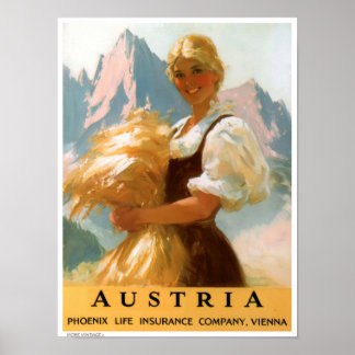 DEKOR: REISEPLAKAT ÖSTERREICH POSTER