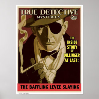 DEKOR: TRUE DETECTIVE MAGAZIN COVER POSTER