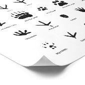 Dekor von Holzschnitten im Holz-Kinderzimmer Poster (Ecke)