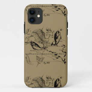 Dekor von Pisces Constellation Hevelius 1690 iPhone 11 Hülle