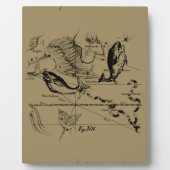 Dekor von Pisces Constellation Hevelius 1690 Fotoplatte (Vorderseite)