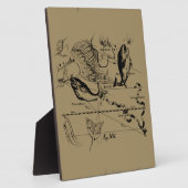 Dekor von Pisces Constellation Hevelius 1690 Fotoplatte (Seite)