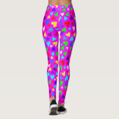 Dekora-Stil Benutzerdefinierter Text Regenbogen He Leggings (Rückseite)