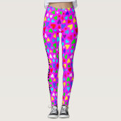 Dekora-Stil Benutzerdefinierter Text Regenbogen He Leggings (Vorderseite)
