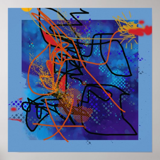 Dekorabstraktionskunst Poster (Vorne)