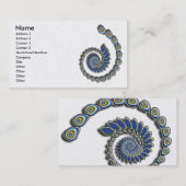 Dekoration Abstrakter Fraktal Kunst Visitenkarte (Vorne/Hinten)