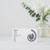 Dekoration Abstrakter Fraktal Kunst Visitenkarte (Stehend Vorderseite)