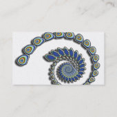 Dekoration Abstrakter Fraktal Kunst Visitenkarte (Rückseite)