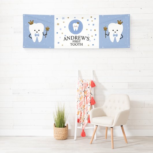 Dekoration aus dem ersten Party. bearbeitbar Banner (Insitu)