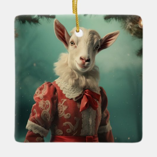 Dekoration aus niedlichen Ziegen, Geschenke für Zi (Vorderseite)