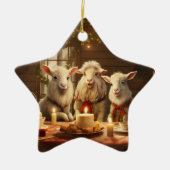 Dekoration aus niedlichen Ziegen, Geschenke für Zi (Vorne)