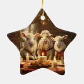 Dekoration aus niedlichen Ziegen, Geschenke für Zi (Hinten)