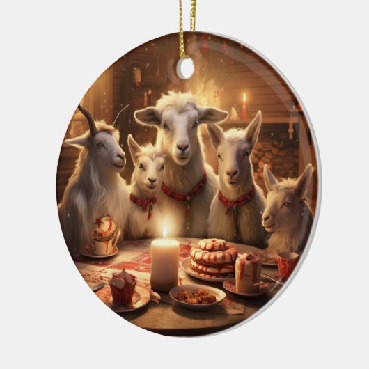 Dekoration aus niedlichen Ziegen, Geschenke für Zi (Links)