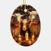 Dekoration aus niedlichen Ziegen, Geschenke für Zi (Hinten)