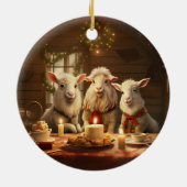 Dekoration aus niedlichen Ziegen, Geschenke für Zi (Hinten)