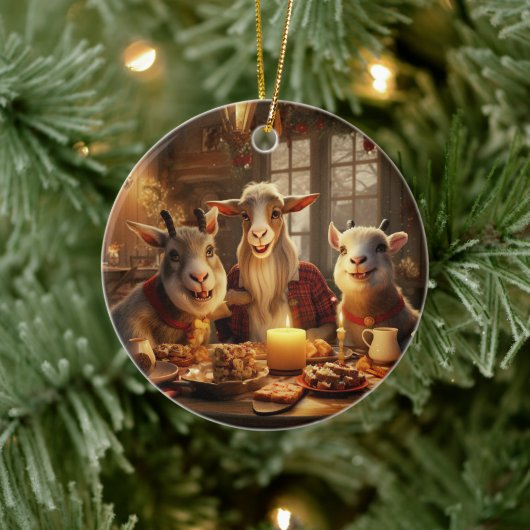 Dekoration aus niedlichen Ziegen, Geschenke für Zi (Baum)