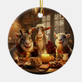 Dekoration aus niedlichen Ziegen, Geschenke für Zi (Vorne)