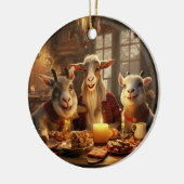 Dekoration aus niedlichen Ziegen, Geschenke für Zi (Links)