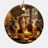 Dekoration aus niedlichen Ziegen, Geschenke für Zi (Hinten)