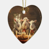 Dekoration aus niedlichen Ziegen, Geschenke für Zi (Links)