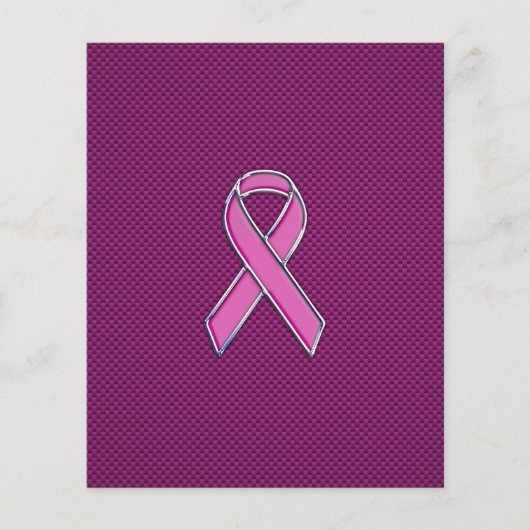 Dekoration aus rosa, rosafarbenen Kohlenstoff-Fase Flyer (Vorne)