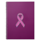 Dekoration aus rosa, rosafarbenen Kohlenstoff-Fase Notizblock (Vorderseite)