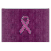 Dekoration aus rosa, rosafarbenen Kohlenstoff-Fase Schneidebrett (Vorderseite)