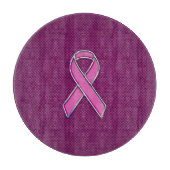 Dekoration aus rosa, rosafarbenen Kohlenstoff-Fase Schneidebrett (Vorderseite)