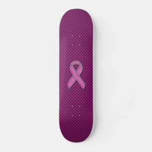 Dekoration aus rosa, rosafarbenen Kohlenstoff-Fase Skateboard