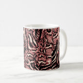 Dekoration aus Schlangenmuster Kaffeetasse (VorderseiteRechts)