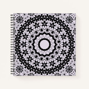 Dekoration aus schwarz-grauem Granit ohne Stilrich Notizblock