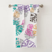 Dekoration Blätter Badehandtuch Set (Insitu)