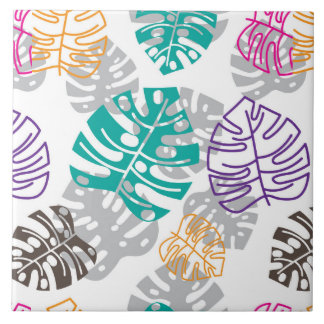 Dekoration Blätter Keramik Fliesen