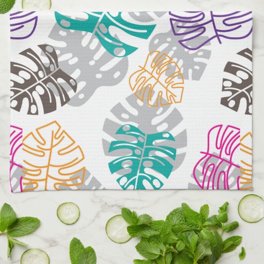 Dekoration Blätter Küchentuch (Gefaltet)