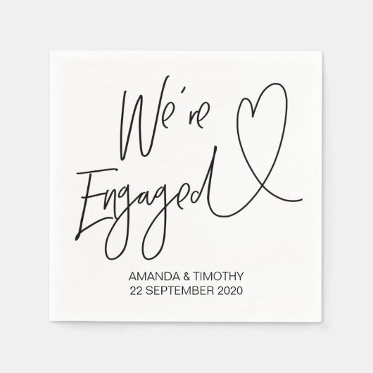 Dekoration der Anhängerschaft für die Verlobung Na Serviette (Vorderseite)