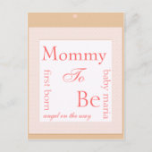 Dekoration der Babydusche Einladungspostkarte (Vorderseite)