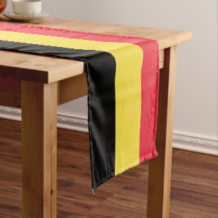 Dekoration der Belgischen Flagge & Sporthalle /Bel Kurzer Tischläufer