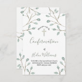 Dekoration der Blattfarbe Bestätigung Einladung (Vorne/Hinten)