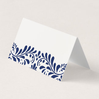 Dekoration der Blauen Talavera Tile Fiesta Platzka