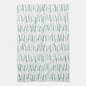 Dekoration der Blue Fern Print Hütte Geschirrtuch (Vertikal)