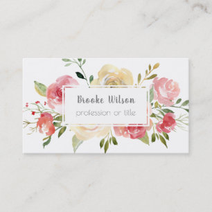 Dekoration der Blume Visitenkarte
