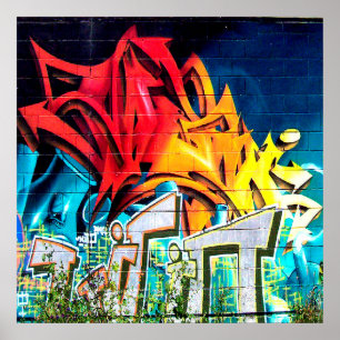 Dekoration der Coolen Graffiti-Zuhause-Büroeinrich