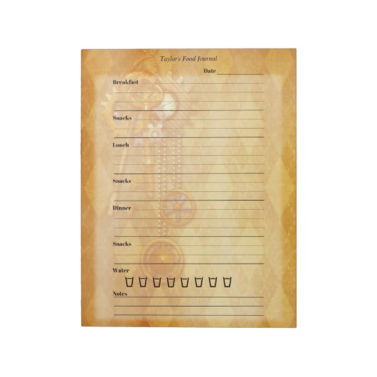 Dekoration der Fanggeräte für die hinterfuturistis Notizblock (Rotiert)