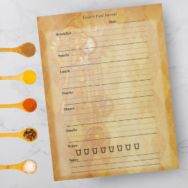 Dekoration der Fanggeräte für die hinterfuturistis Notizblock