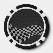 Dekoration der Flachbildschirme für Kohlenstofffas Pokerchips (Rückseite)