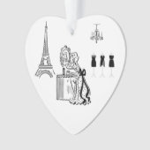 Dekoration der französischen Mode Paris (Vorderseite)