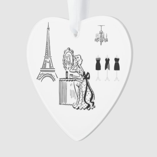 Dekoration der französischen Mode Paris (Vorderseite)