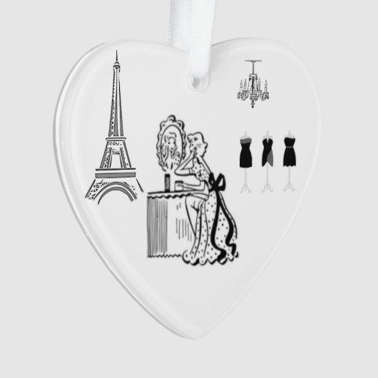 Dekoration der französischen Mode Paris (Vorderseite)