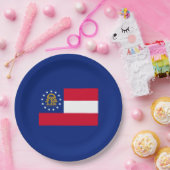 Dekoration der georgischen Staatsflagge Pappteller (Party)