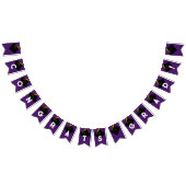 Dekoration der Glückwünsche der lila Graduierungsp Wimpelkette (Alle)